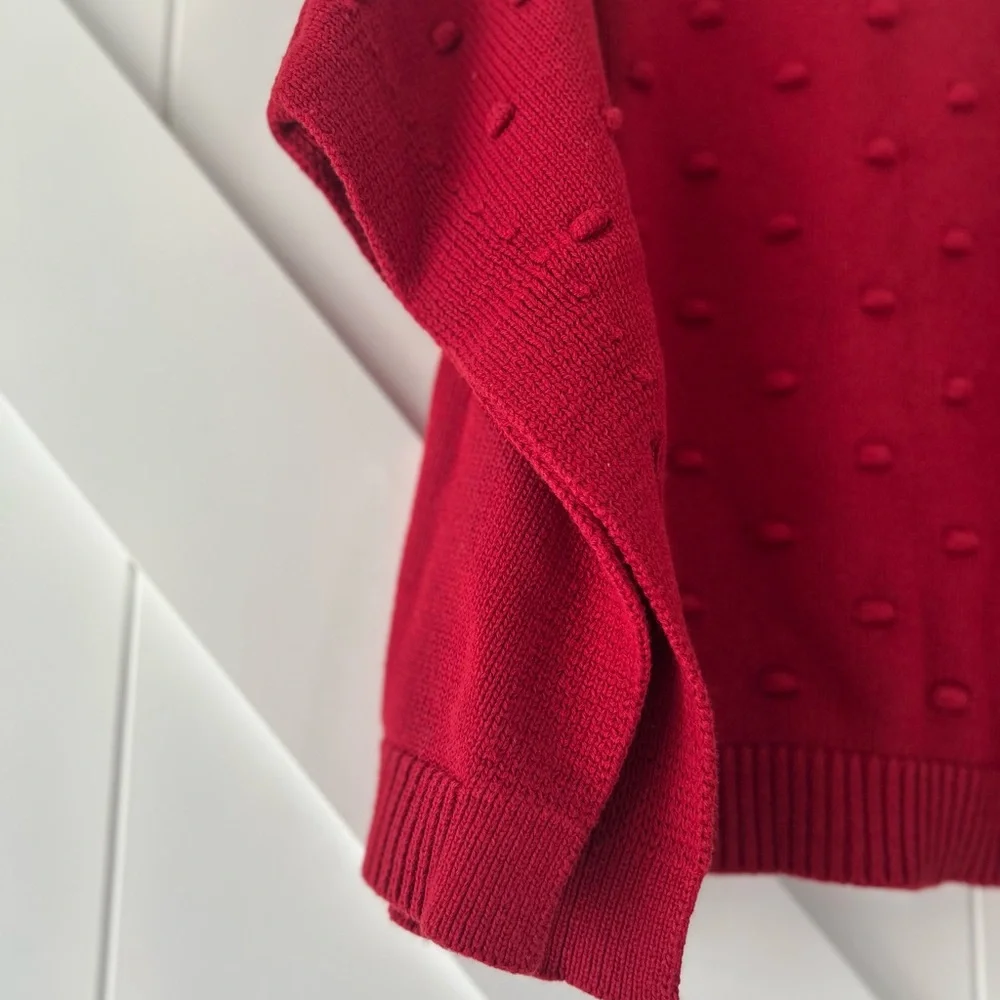 Girl’s Dark Red Carter’s mock neck sweater poncho
